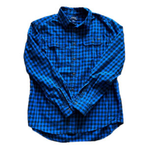 Polo Ralph Lauren Boys XL Blue and Black Long Sleeve Shirt